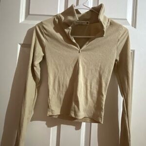 Elegant Cream Long Sleeve Top